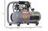 Senco PC1010 1/2- Horsepower 1-Gallon Matte Finish and Trim Portable Hot Dog Air Compressor, Gray/Red