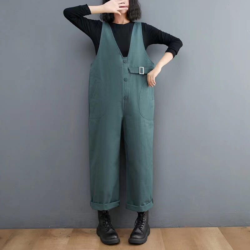 Personalized Splicing Sleeveless Jumpsuit