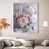 Light Pink Peony 11CT 3 Strands DIY Counted Cross Stitch Kits 15.75x19.69inch Needlework Embroidery Kit Cross Stitch Patterns Arts Craft Kits for Beginners Adults Home Decor tapestrymarket
