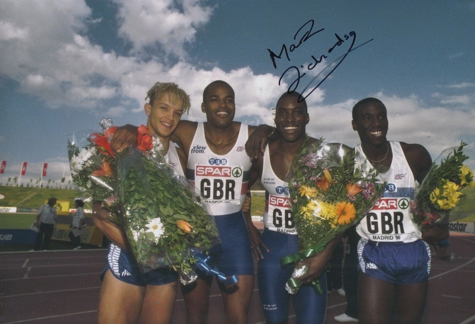 Mark Richardson Hand Signed Olympics 12x8 Photo Poster painting 1.