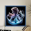 Silhouette Princess Elsa-11CT Stamped Cross Stitch 40*40cm/15.75*15.75in