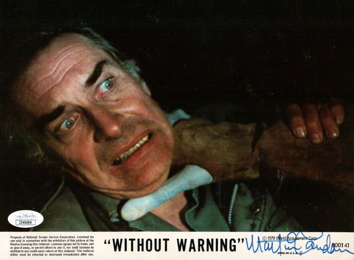 Martin Landau Signed Autographed 8x10 Photo Poster painting Without Warning JSA JJ40494