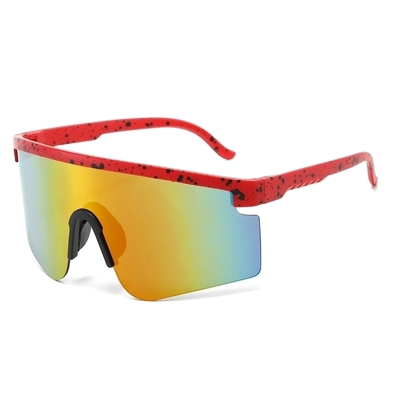 Sports Gradient Color Pc Uv Protection Sport Biker Half Frame Clips Glasses