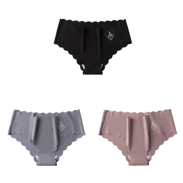 3pcs/lot Sexy Panties For Women Briefs Set Seamless Lingerie Solid Mid-Waist Cotton Panty Female Underpants Underwear Intimates