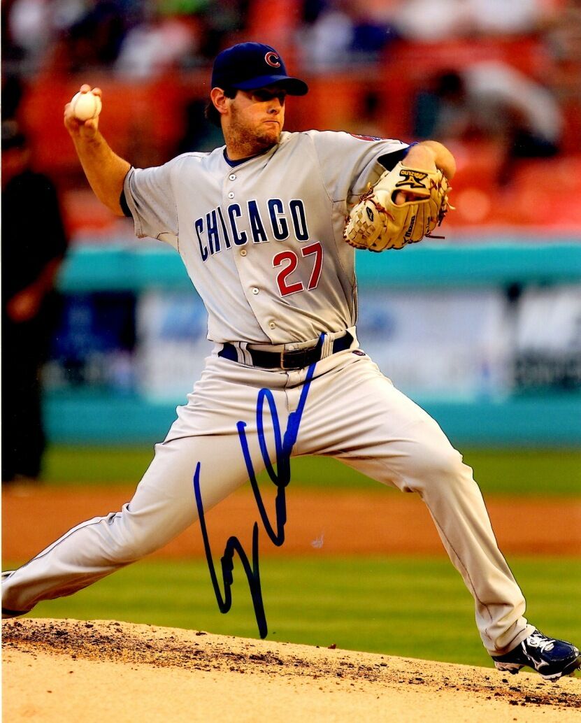 Signed 8x10 CASEY COLEMAN Chicago Cubs Autographed Photo Poster painting - COA