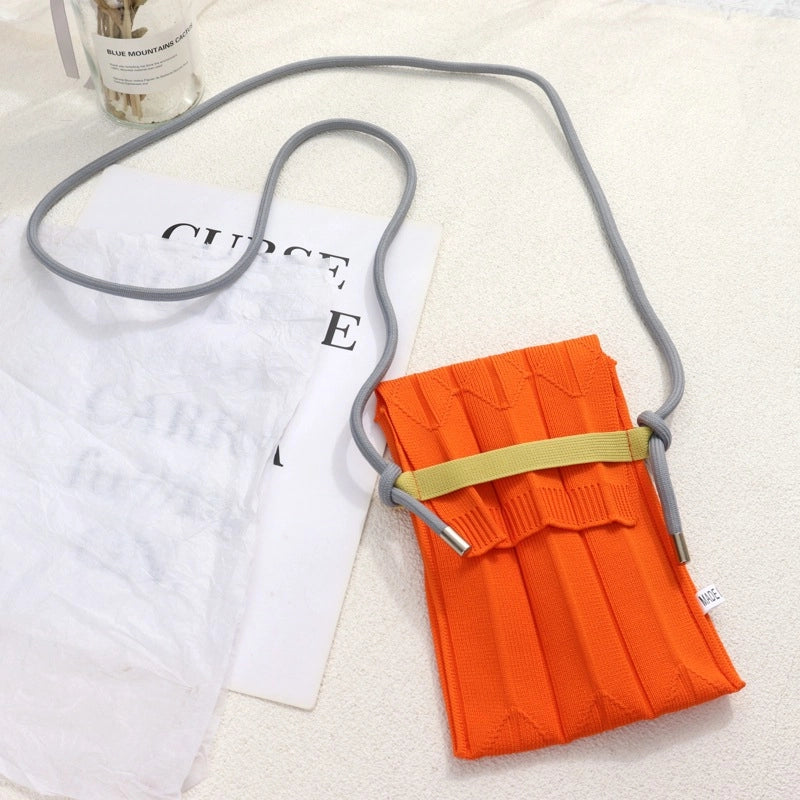 Women’s Small Polyester Solid Color Streetwear Square Flip Cover Shoulder Bag