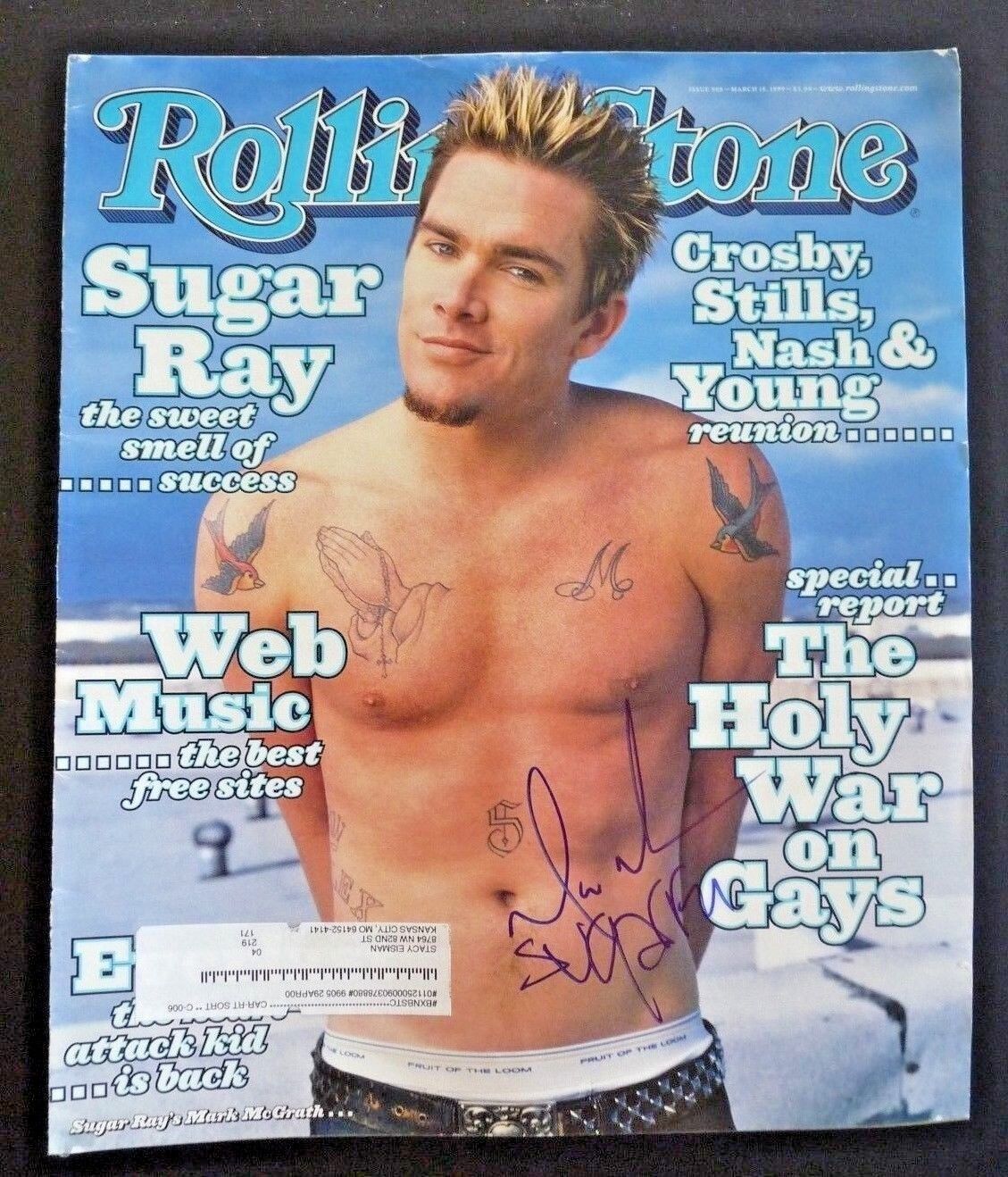 Mark McGrath Sugar Ray Signed Autograph Magazine Cover Photo Poster painting PSA BAS GuaranteeF8