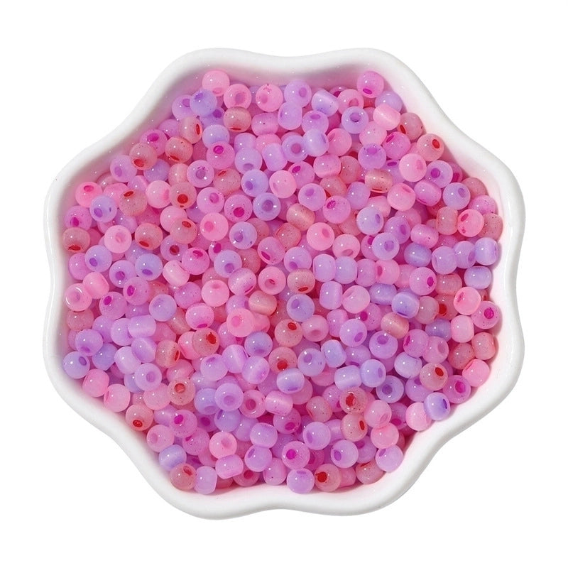 1 Set Diameter 4mm Hole 1~1.9mm Glass Ball Beads