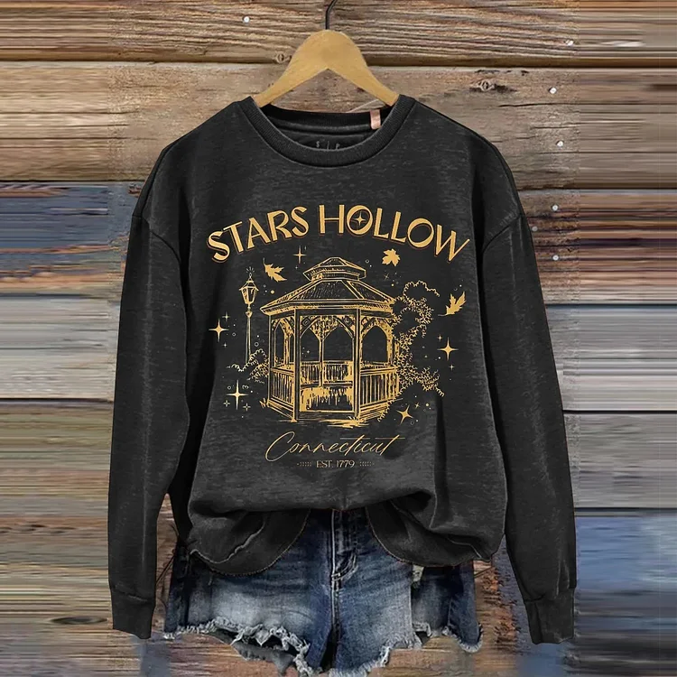Comstylish Stars Hollow Connecticut Casual Sweatshirt