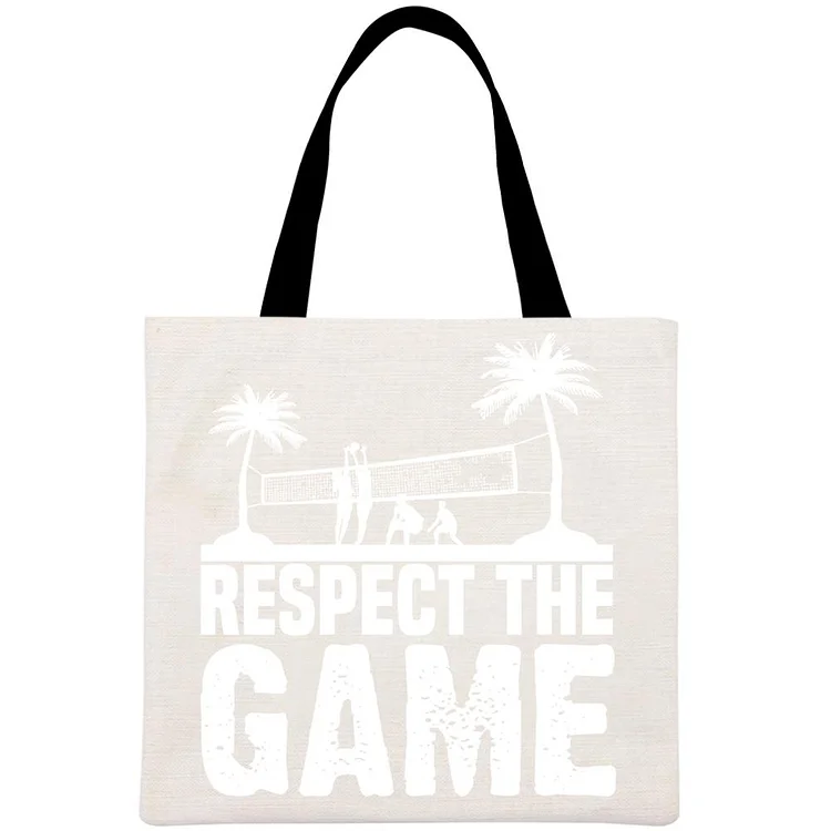 Funny Saying Respect The Game Printed Linen Bag-Annaletters