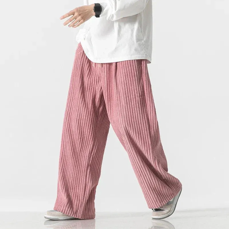 Men's Corduroy Trousers &ndash; Kyoto Relaxed Straight-Leg Minimalist &ndash; view 2