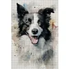 (Stamped/Counted) Border Collie-11CT Cross Stitch 40*60cm(Big Size)