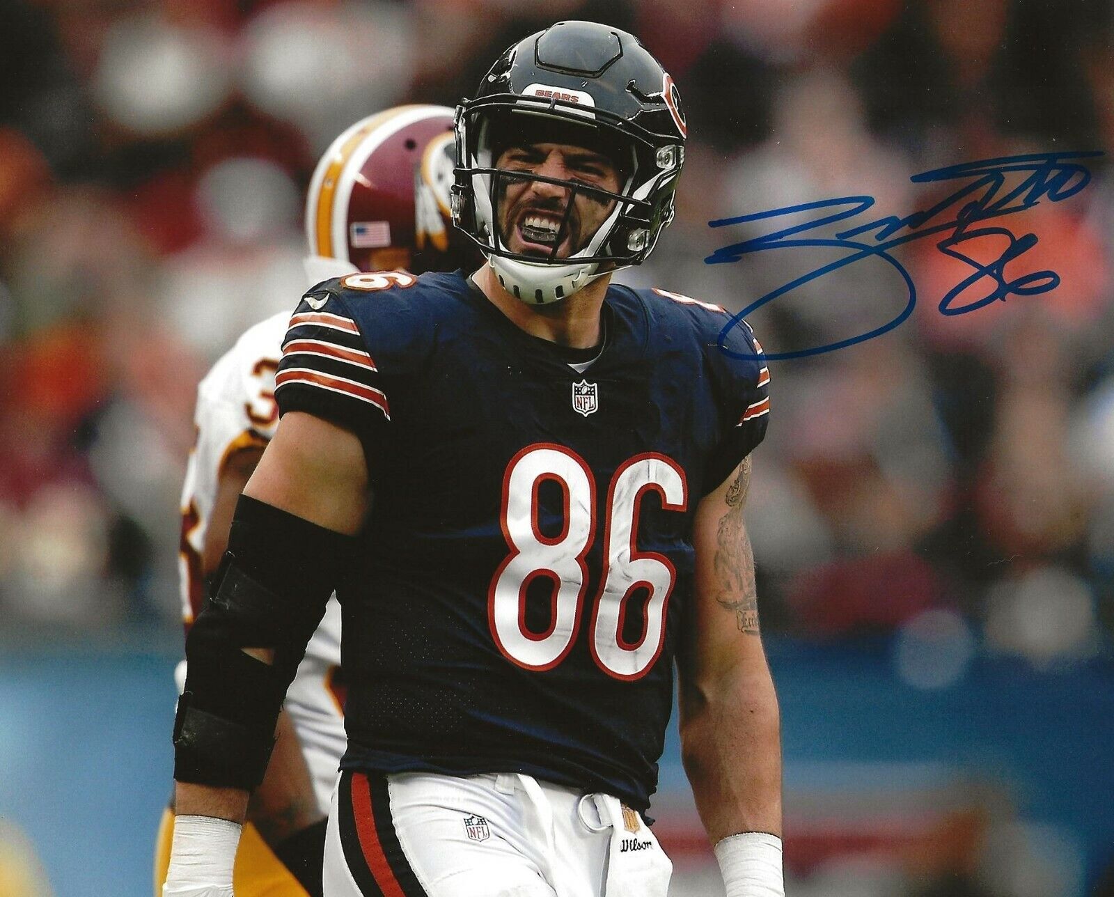 Zach Miller signed Chicago Bears 8x10 Photo Poster painting autographed 3