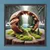For&ecirc;t de noyer-drill rond peinture diamant-40*40cm
