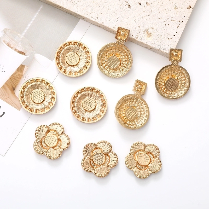 1 Piece 24 * 34mm 25*25mm Alloy Rhinestones Pearl Smile Face Flower Perfume Bottle Pendant