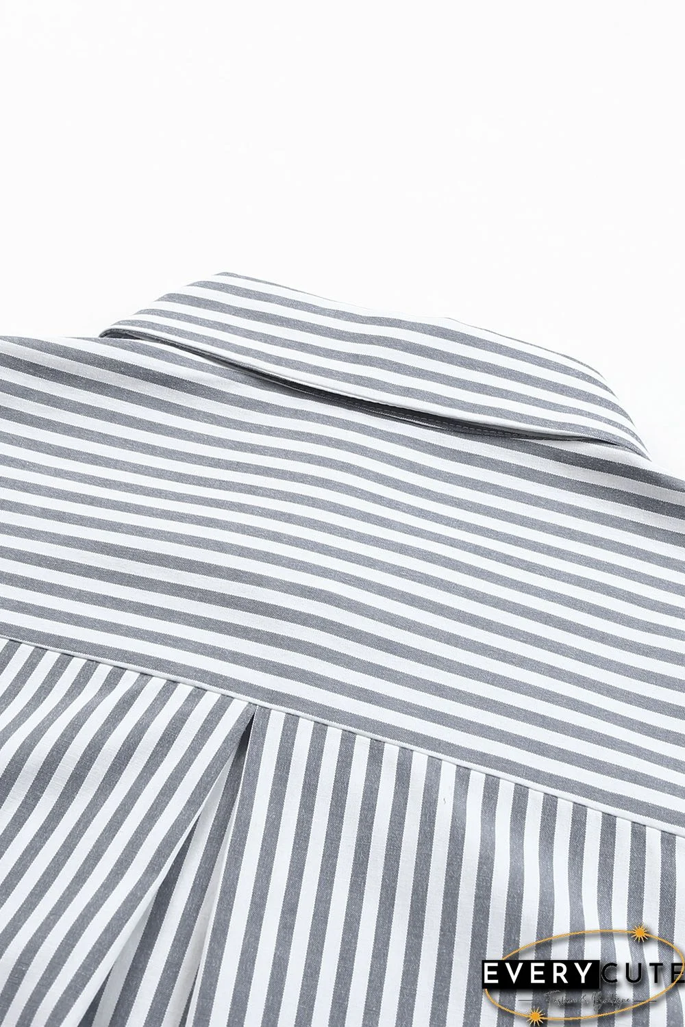 Striped Pocketed Buttons Long Sleeve Shirt