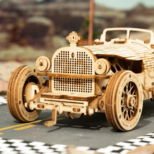 super wooden mechanical model puzzle