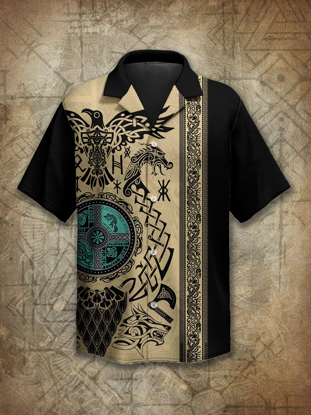 Viking Norse Spirit Totem Power Heritage Hawaiian Shirt / Rvogue / Rvogue