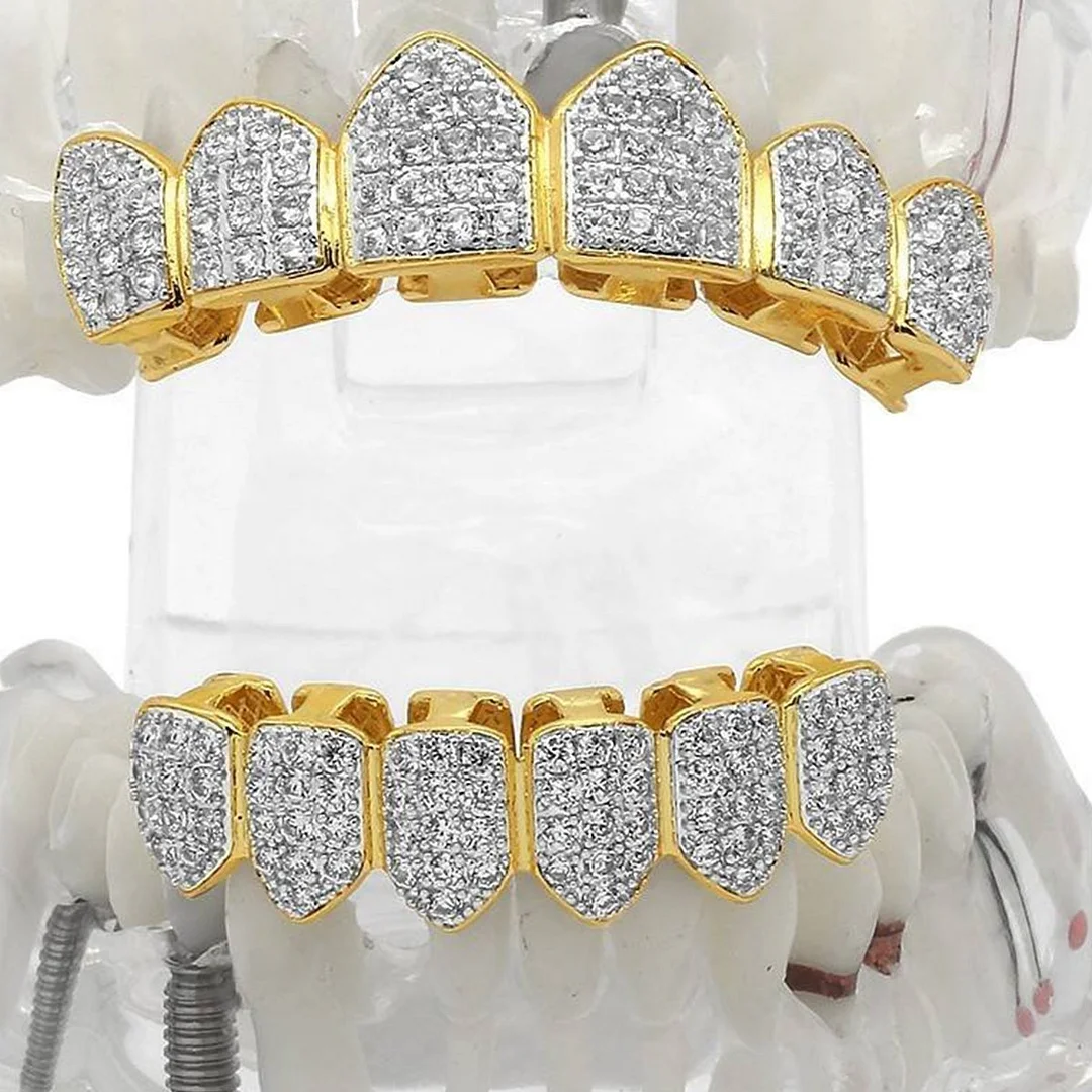Grillz Set 2-Tone CZ-VESSFUL