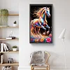 Colorful Horse-Full Round Diamond Painting 40*70CM (Big Size)