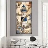 (40*80cm)Lighthouse - Full Round Drill Diamond Painting