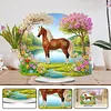 Garden Horse Acrylic DIY Diamond Painting Ornament Single Side Drill