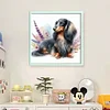 Dachshund-11CT Stamped Cross Stitch 40*40cm/15.75*15.75in