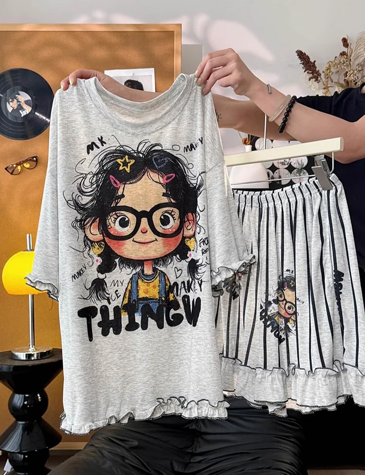 Women's Cute Girl Pajama Set