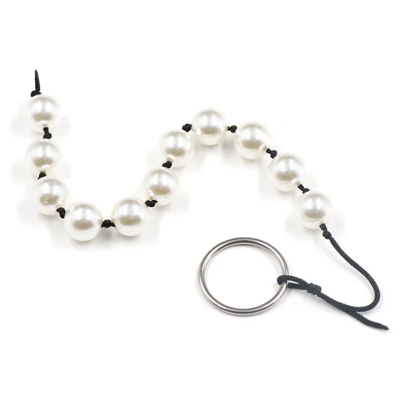 6 Sizes Pearl Pull Anal Beads - Rose Toy