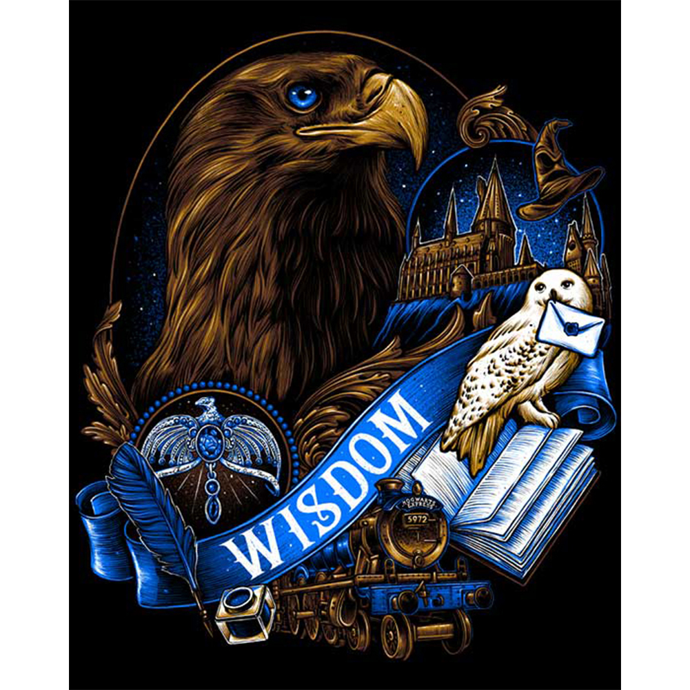 

(Multi-Size) Ravenclaw - Round/Square Drill Diamond Painting, Round diamond 30*40cm, 501 Original