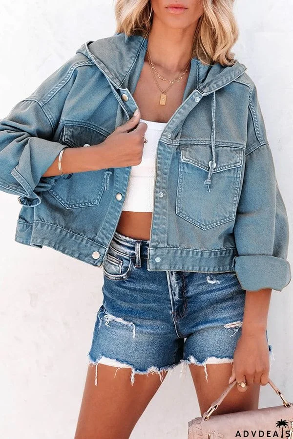 Short But Sweet Crop Hooded Jacket