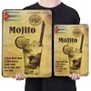 Mojito - Panneaux en &eacute;tain m&eacute;tallique(20*30cm/30*40cm)