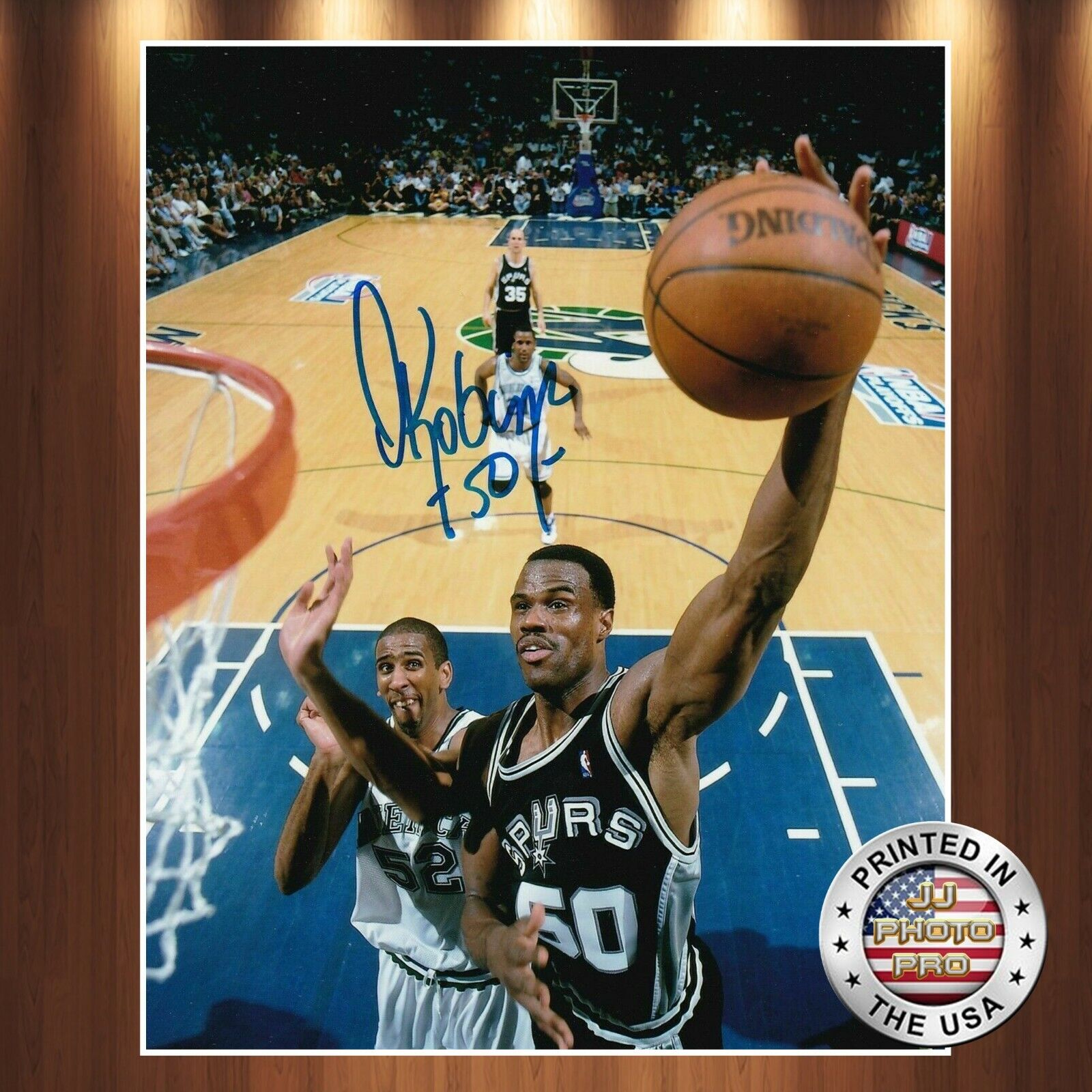 David Robinson Autographed Signed 8x10 Photo Poster painting (HOF Spurs) REPRINT