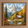 Diamond Painting-DIY Full Round Drill Snow Mountain(40*40 CM)