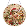 XMAS DIY Acrylic Special Shape Diamond Painting Hanging Pendant Hanging Kit