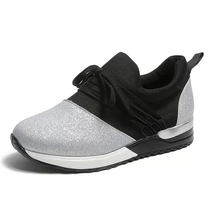 Lace-up Round Toe Casual Sneakers For Women