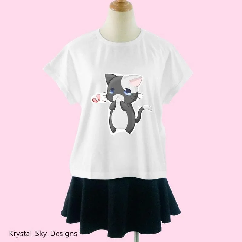 Sad Kitty Tee Shirt SP1710419
