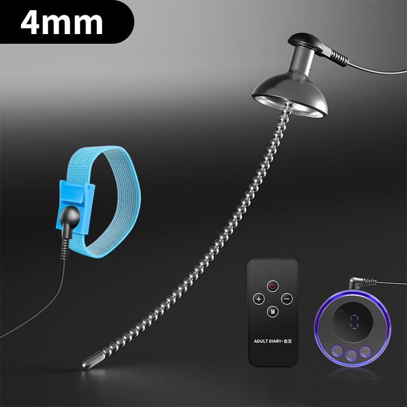 Electric Metal Beaded Urethral Sounding Plug  