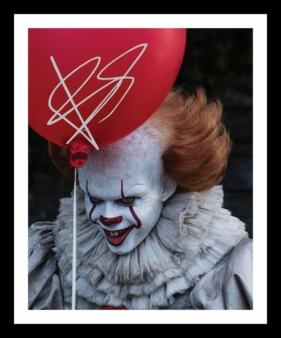 Bill Skarsgard - IT Autograph Signed & Framed Photo Poster painting