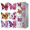 (US Local)6Pcs Acrylic Butterfly DIY Diamond Painting Fridge Stickers Craft Kit