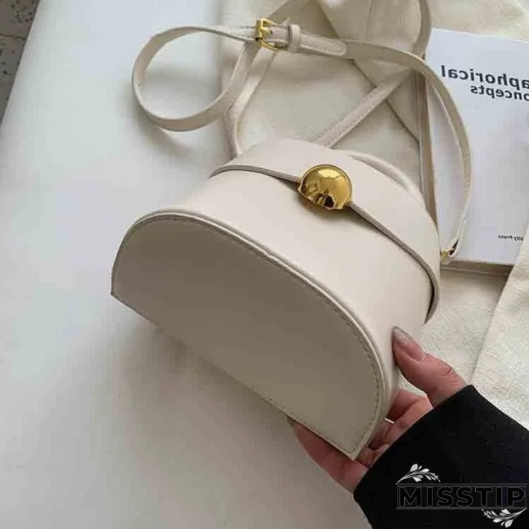 Summer Crossbody Bags Ladies Bucket PU Shoulder