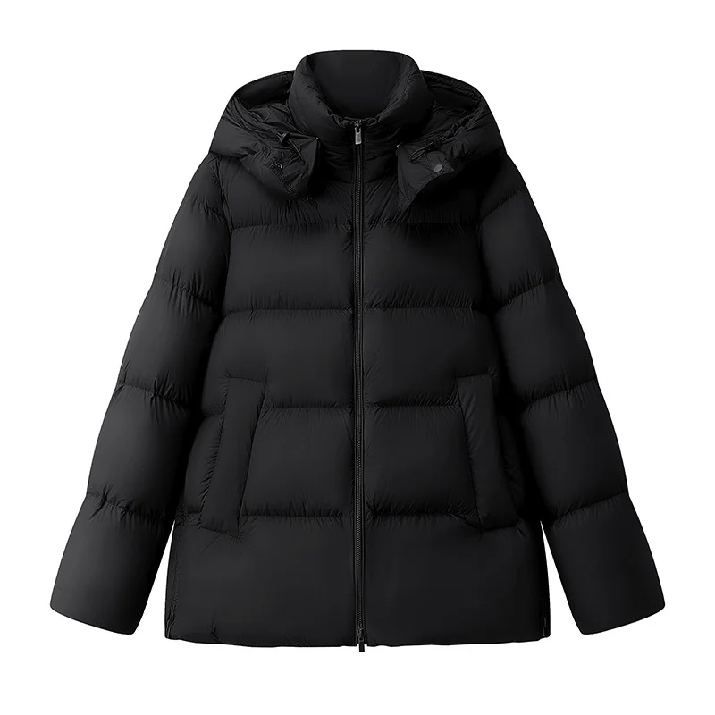 Toloer 2024 Autumn And Winter New Jiangnan Female Simple Loose Hooded Down Jacket 90 White Duck Down Warm Bread Clothing Coat Tide-Outfit Ideas