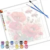 Framed Poppies And Bees-Paint by Numbers Acrylic Painting 35*35CM With Color Box 5ML(24Colors)