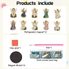 10PCS DIY Pearl Diamond Painting Christmas Fridge Magnets, Sparkling Rhinestone Refrigerator Magnet Craft Kit for Home Decor & Gifts