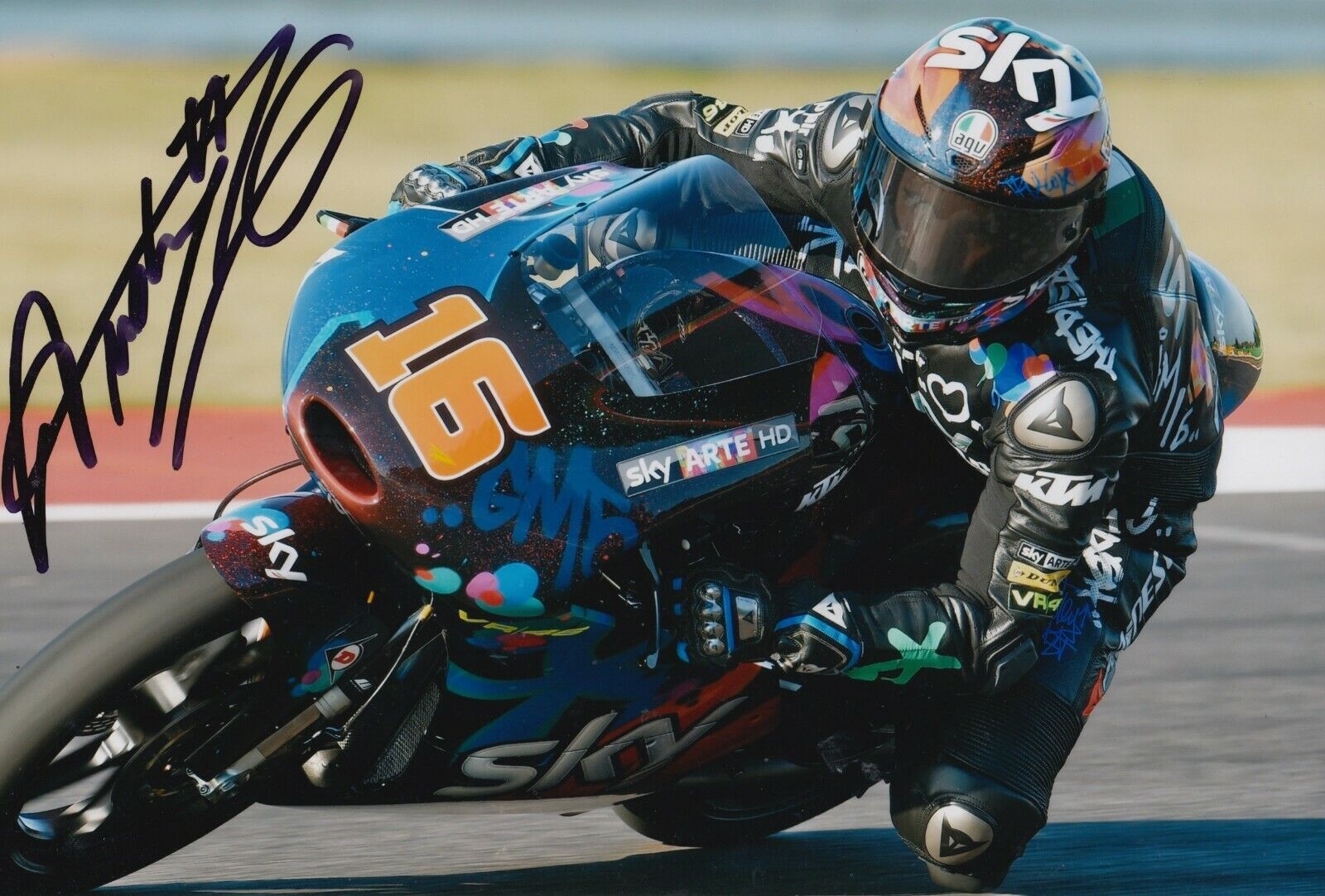 Andrea Migno Hand Signed 12x8 Photo Poster painting - MotoGP Autograph 2.