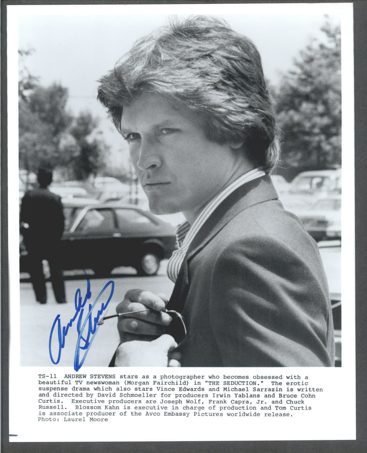 Andrew Stevens - 8x10 Signed Autograph Movie Still - The Seduction