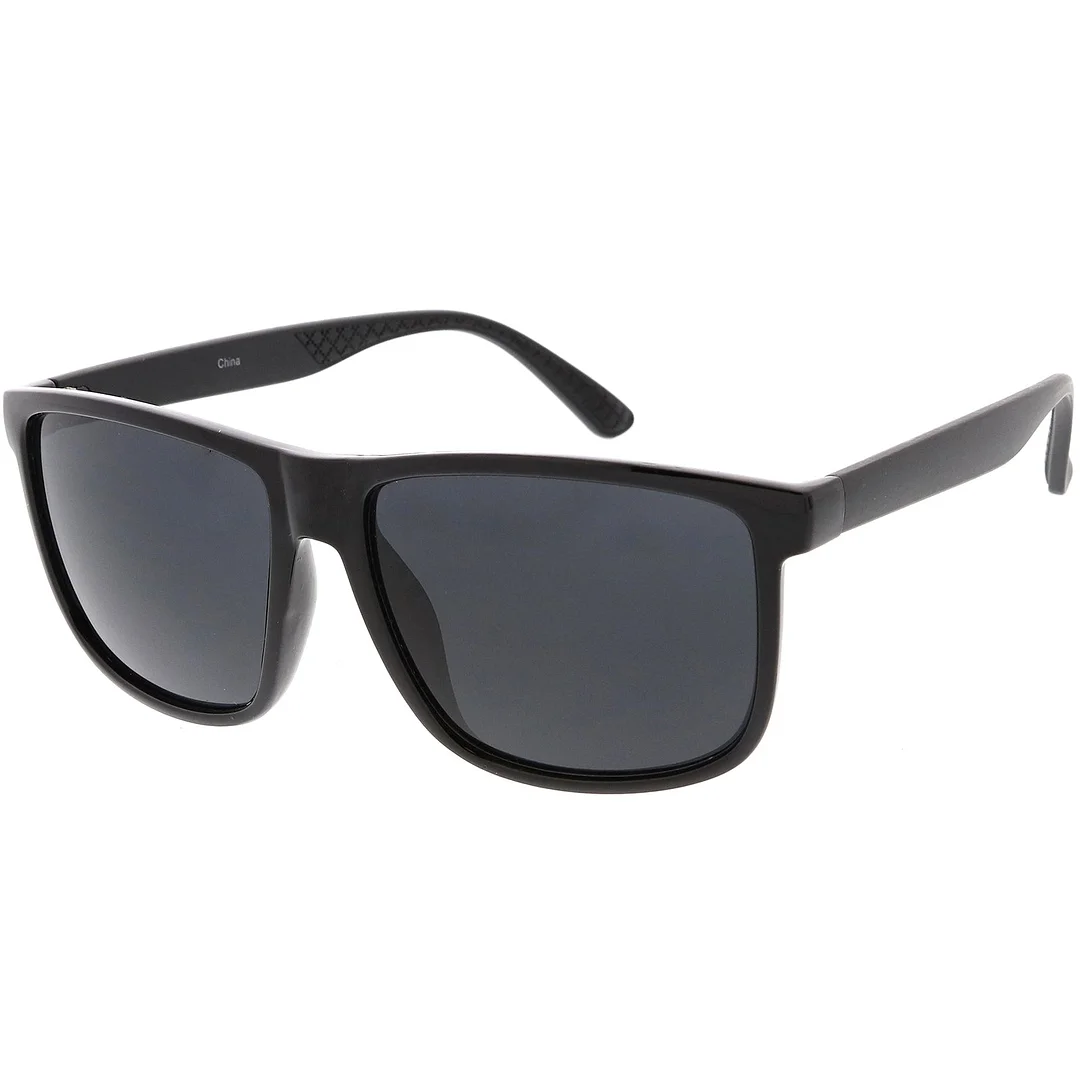 Oversize Horn Rimmed glasses Matte Arms Square Lens 58mm