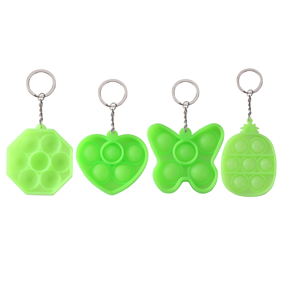 

Silicone Push Bubble Night Glow Pendant Sensory Toy Autism Stress Reliever, 501 Original