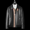 Men's Lapel Casual Leather Jacket
