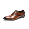 Mens Classic Cap Toe Leather Oxford Dress Shoes